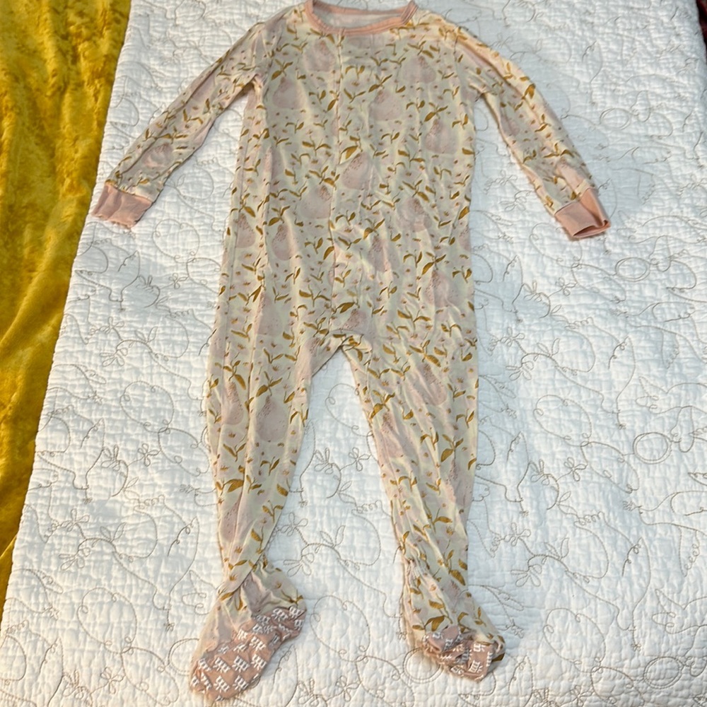 Cute Magnetic Me onesie - pink pears
